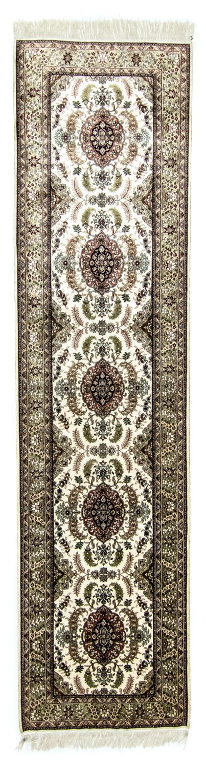 Runner Oriental Carpet - Hereke - 305 x 76 cm - beige