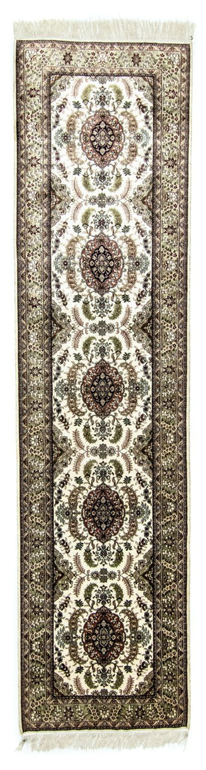 Runner Oriental Carpet - Hereke - 305 x 76 cm - beige