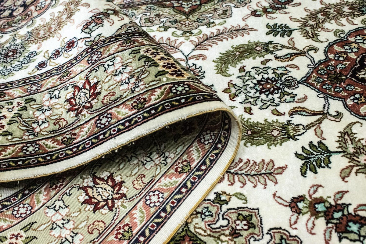 Runner Oriental Carpet - Hereke - 305 x 76 cm - beige