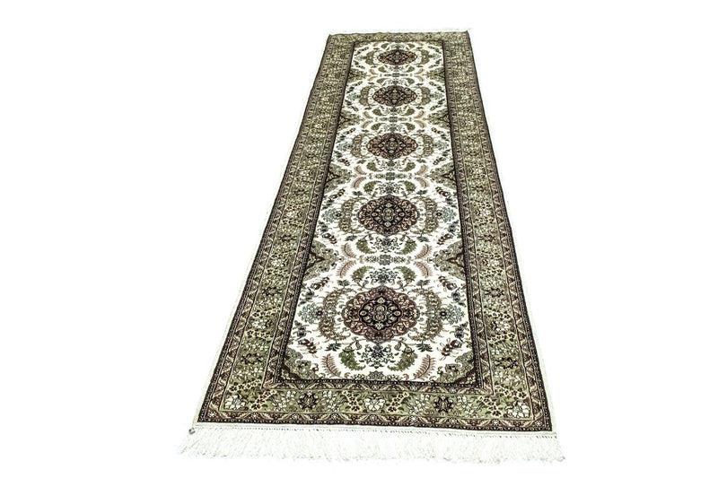 Runner Oriental Carpet - Hereke - 305 x 76 cm - beige