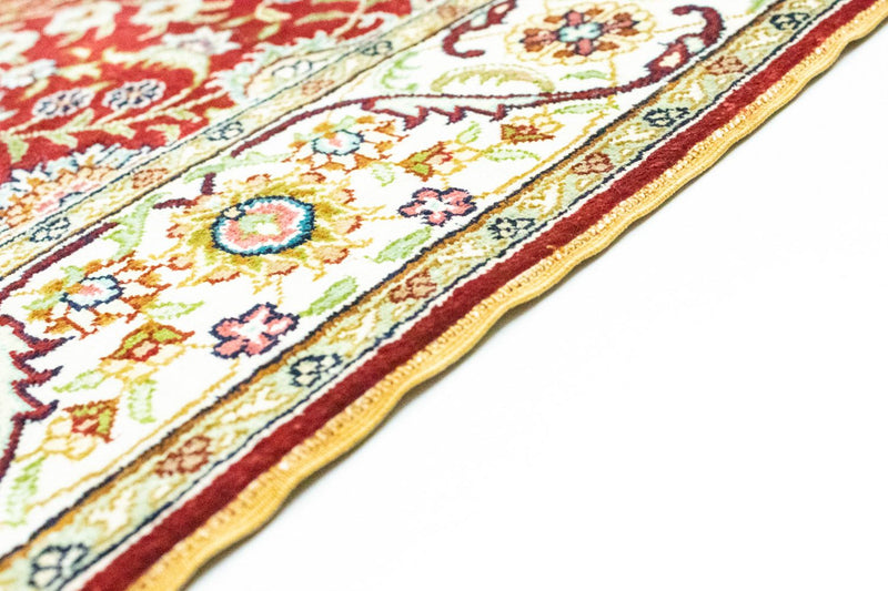 Runner Oriental Carpet - Hereke - 300 x 78 cm - röd