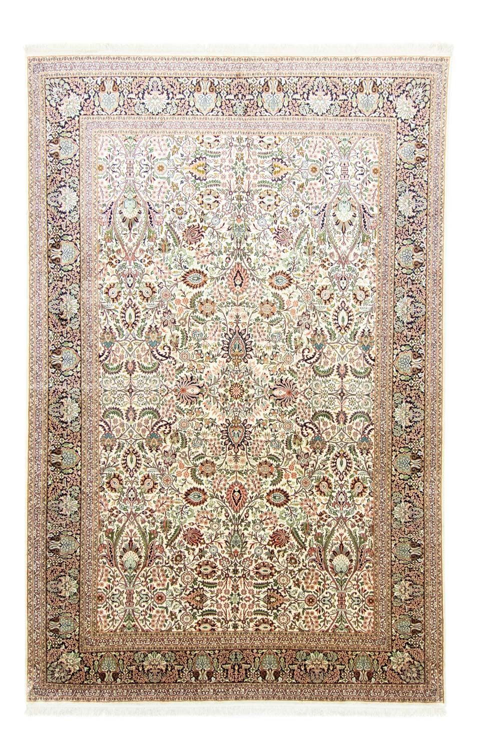 Sidenmatta - Kashmir Silk - 316 x 211 cm - beige