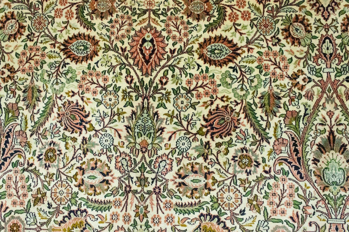 Sidenmatta - Kashmir Silk - 316 x 211 cm - beige
