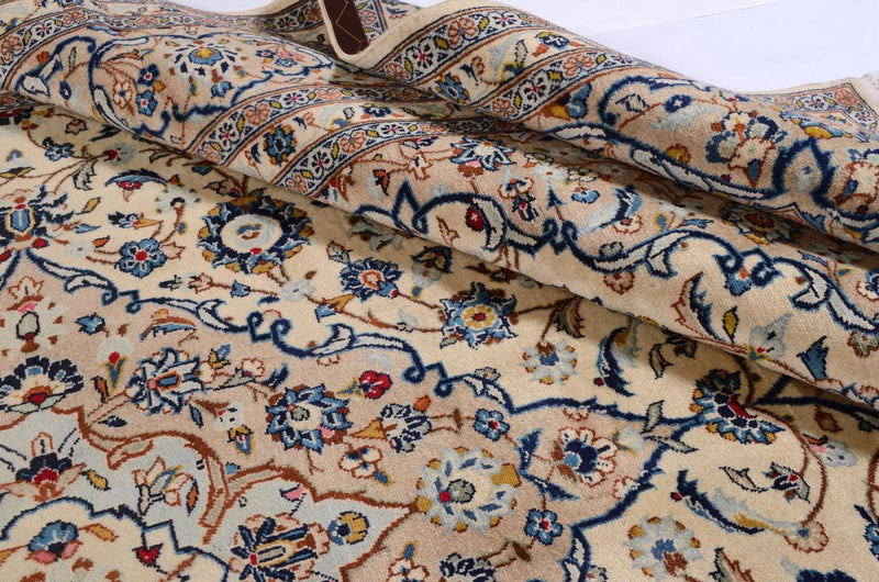 Persiska mattor - Keshan - 379 x 241 cm - beige