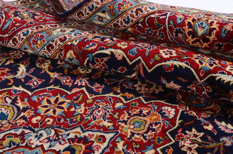 Persiska mattor - Keshan - 368 x 246 cm - blå