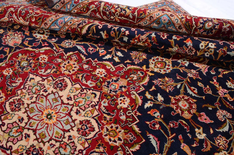 Persiska mattor - Keshan - 403 x 290 cm - blå