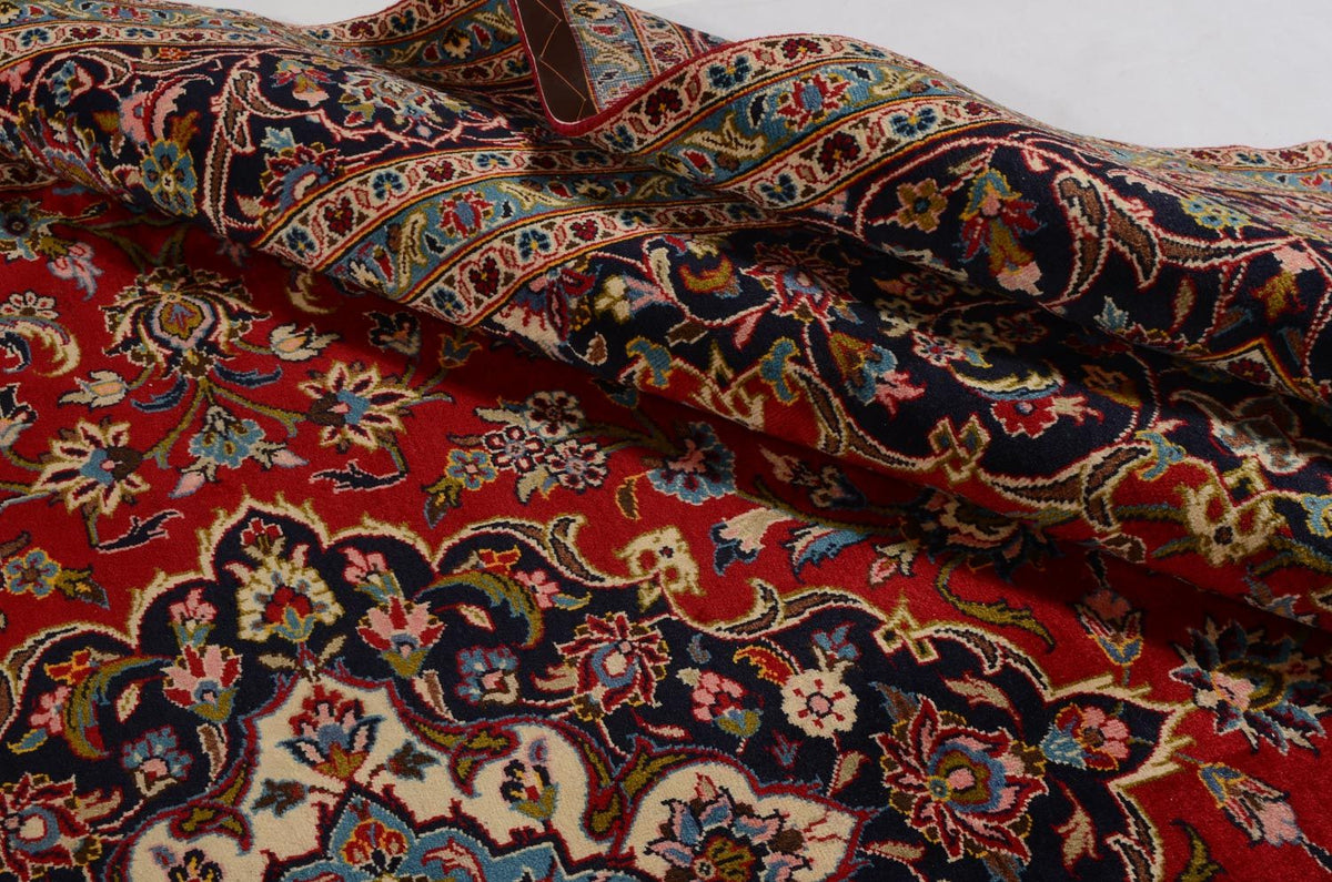 Persiska mattor - Keshan - 352 x 245 cm - röd