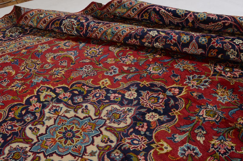 Persiska mattor - Keshan - 353 x 244 cm - röd