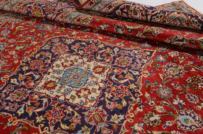 Persiska mattor - Keshan - 366 x 244 cm - röd