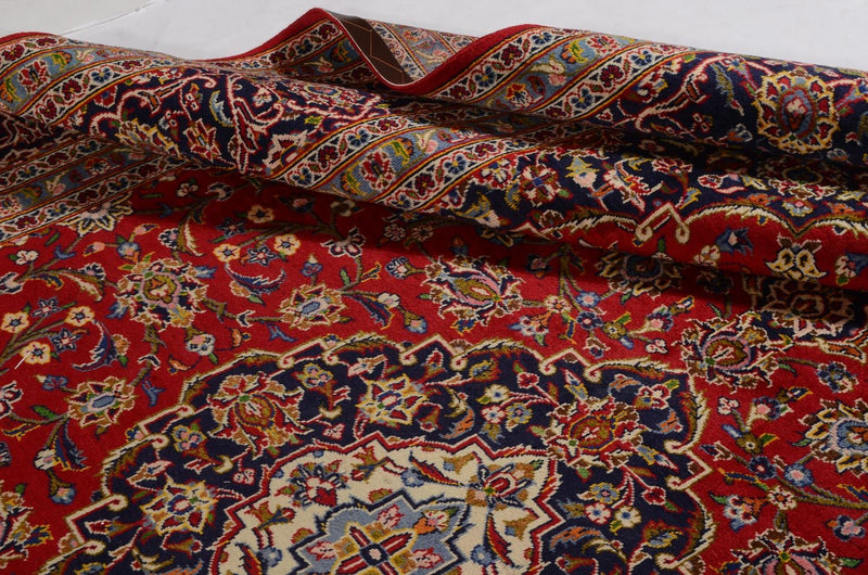 Persiska mattor - Keshan - 359 x 242 cm - röd