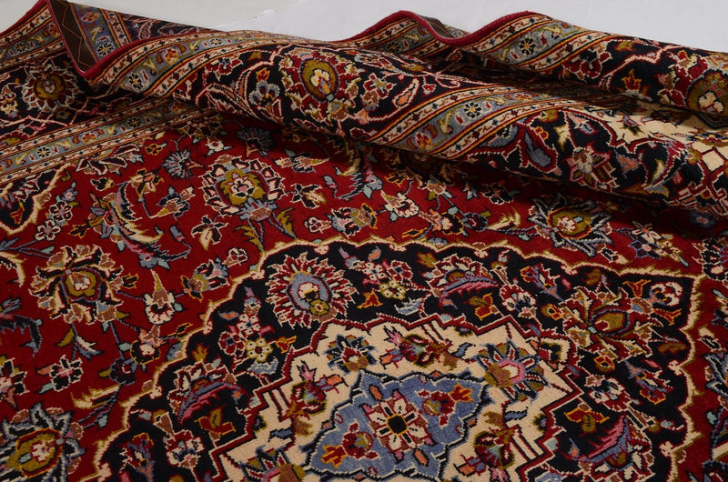 Persiska mattor - Keshan - 342 x 251 cm - röd