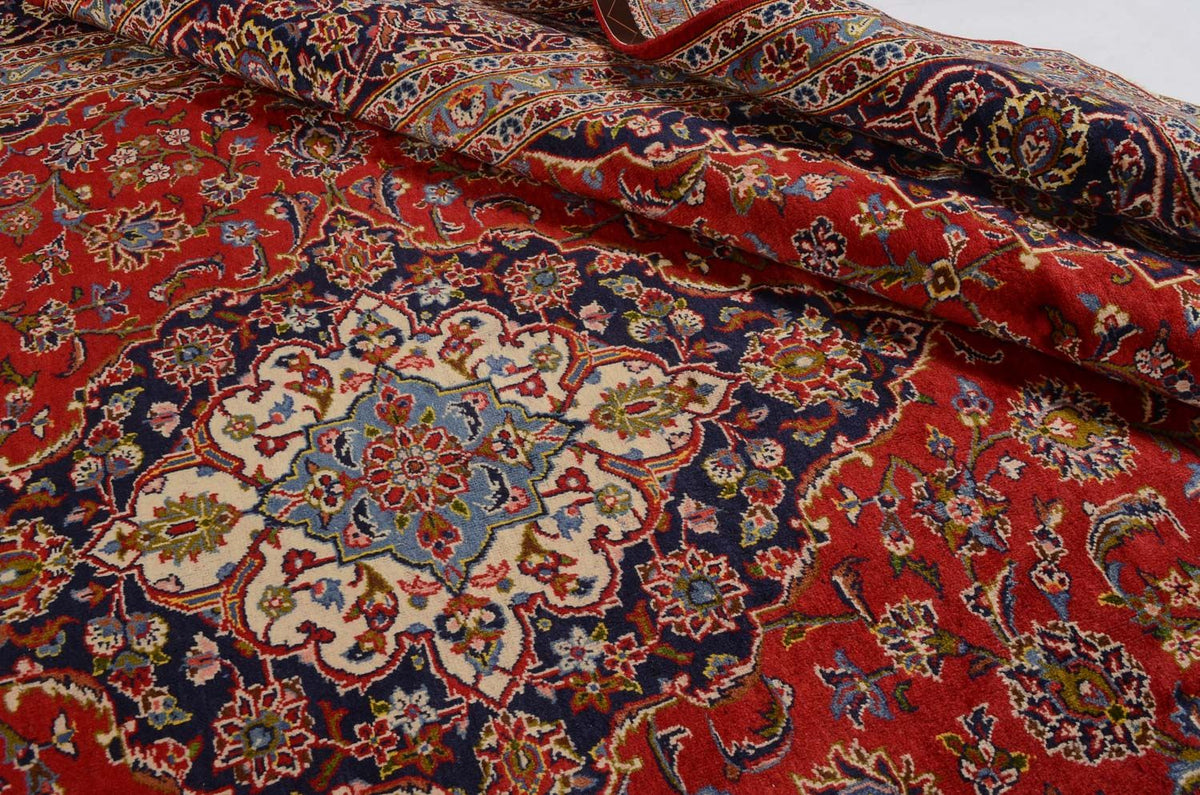 Persiska mattor - Keshan - 349 x 239 cm - röd