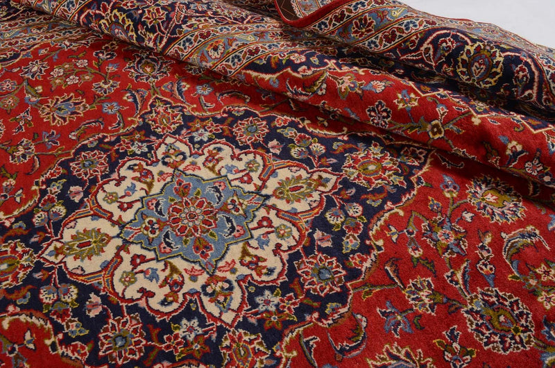 Persiska mattor - Keshan - 349 x 239 cm - röd
