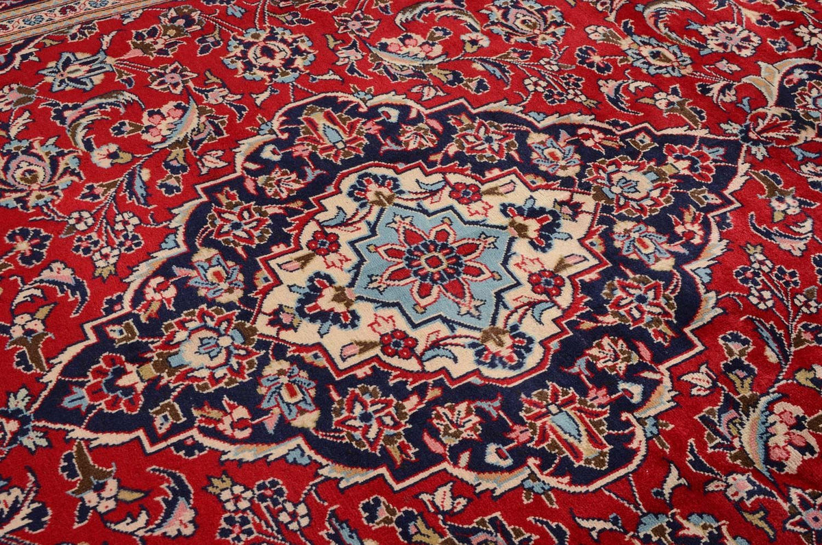 Persiska mattor - Keshan - 351 x 239 cm - röd