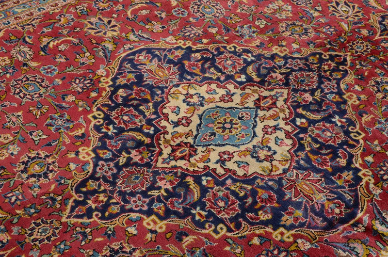 Persiska mattor - Keshan - 344 x 243 cm - röd
