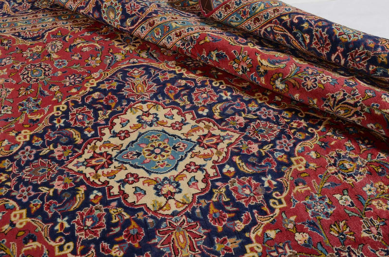 Persiska mattor - Keshan - 344 x 243 cm - röd