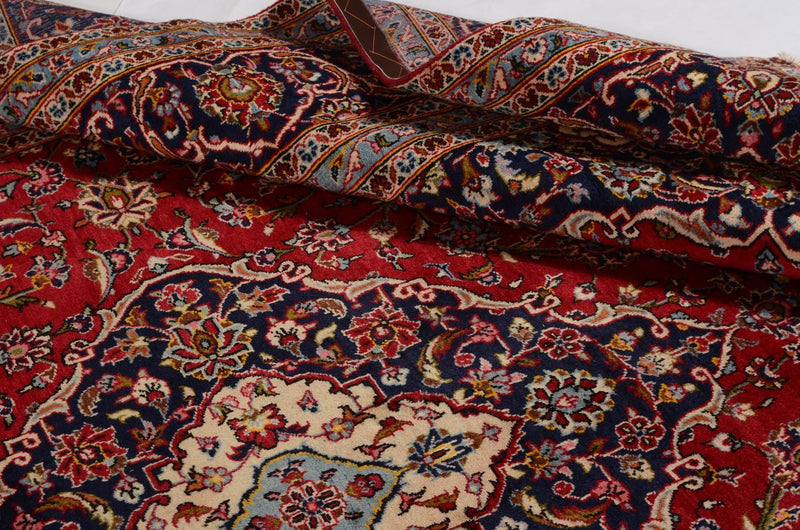 Persiska mattor - Keshan - 363 x 247 cm - röd