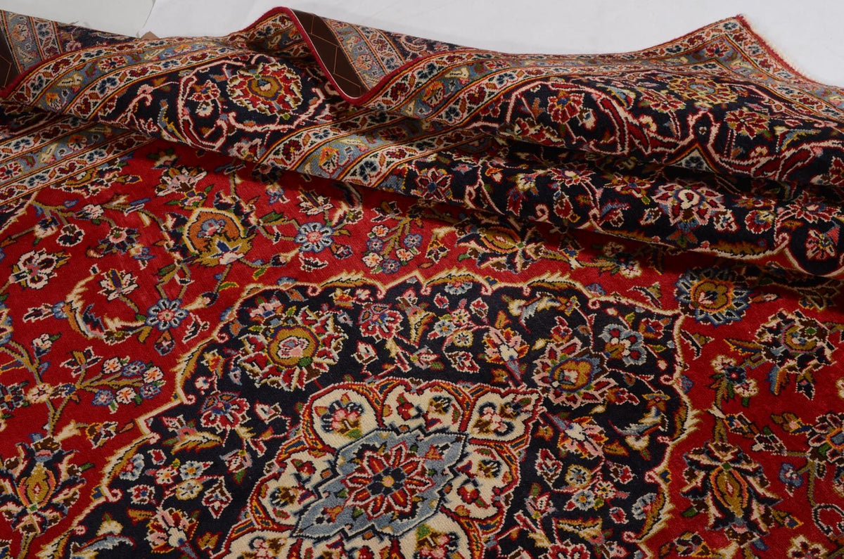 Persiska mattor - Keshan - 342 x 246 cm - röd