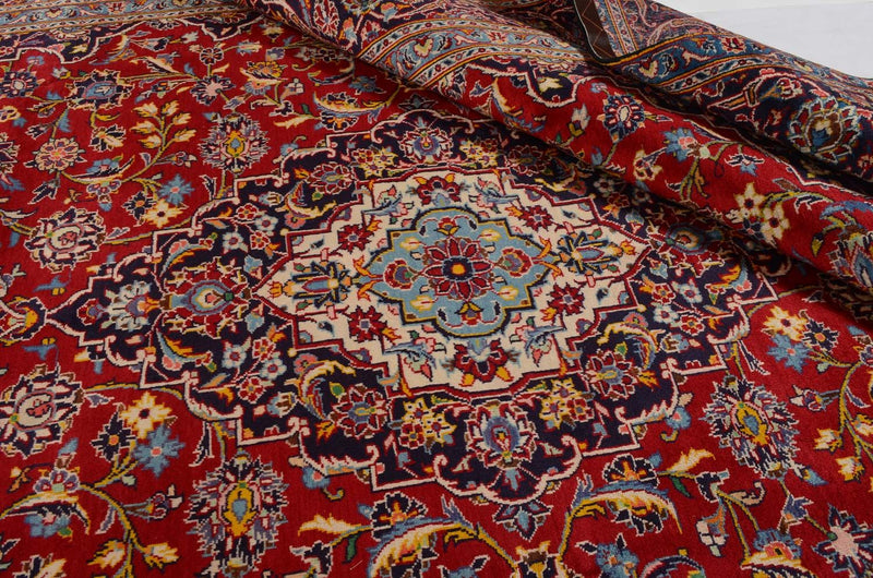 Persiska mattor - Keshan - 332 x 231 cm - röd