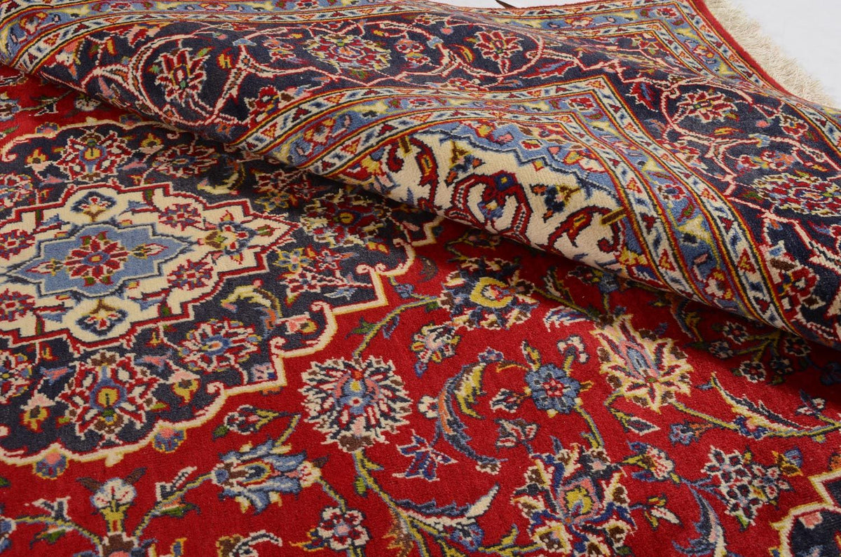 Persiska mattor - Keshan - 305 x 202 cm - röd