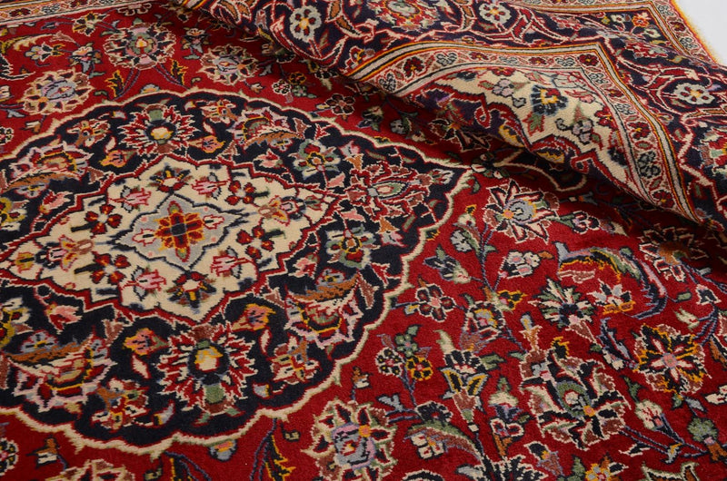 Persiska mattor - Keshan - 299 x 194 cm - röd