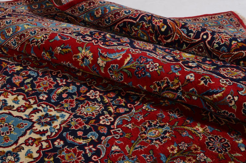 Persiska mattor - Keshan - 352 x 246 cm - röd