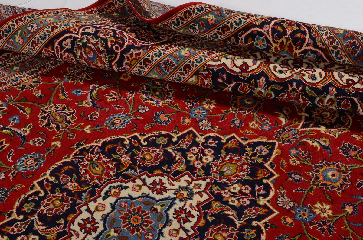 Persiska mattor - Keshan - 360 x 255 cm - röd