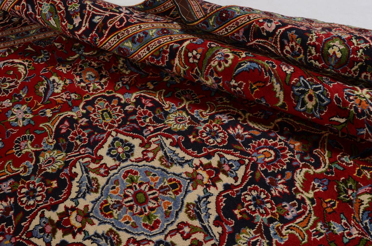 Persiska mattor - Keshan - 352 x 248 cm - röd
