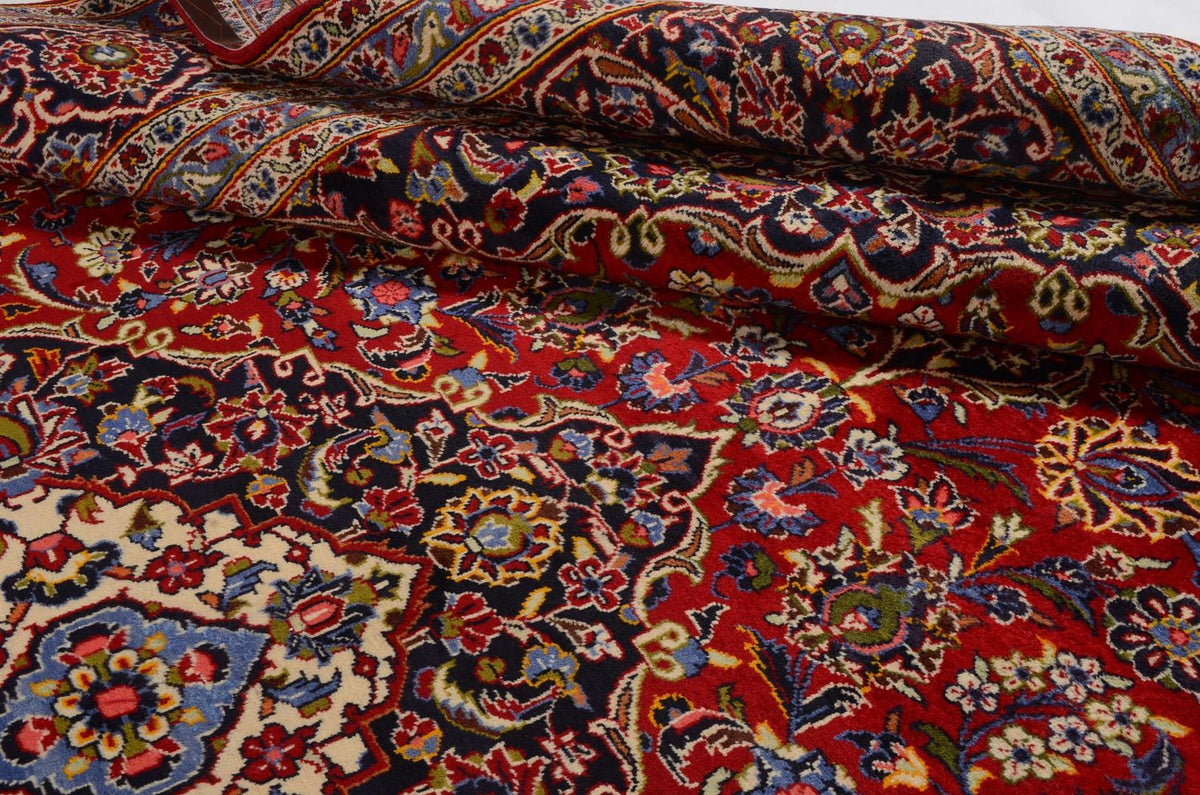 Persiska mattor - Keshan - 400 x 291 cm - röd