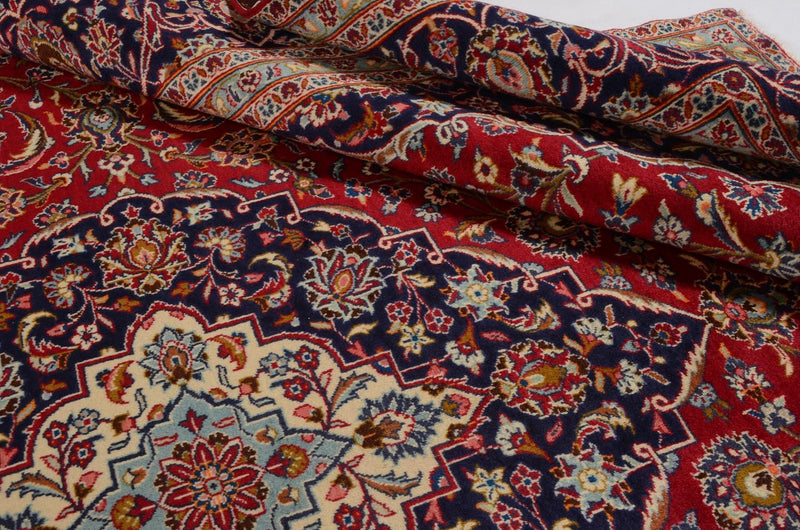 Persiska mattor - Keshan - 398 x 293 cm - röd