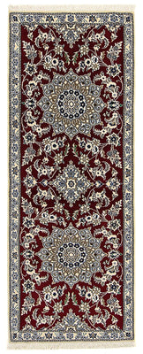 Runner Persisk matta - Nain - Royal - 203 x 81 cm - mörkröd