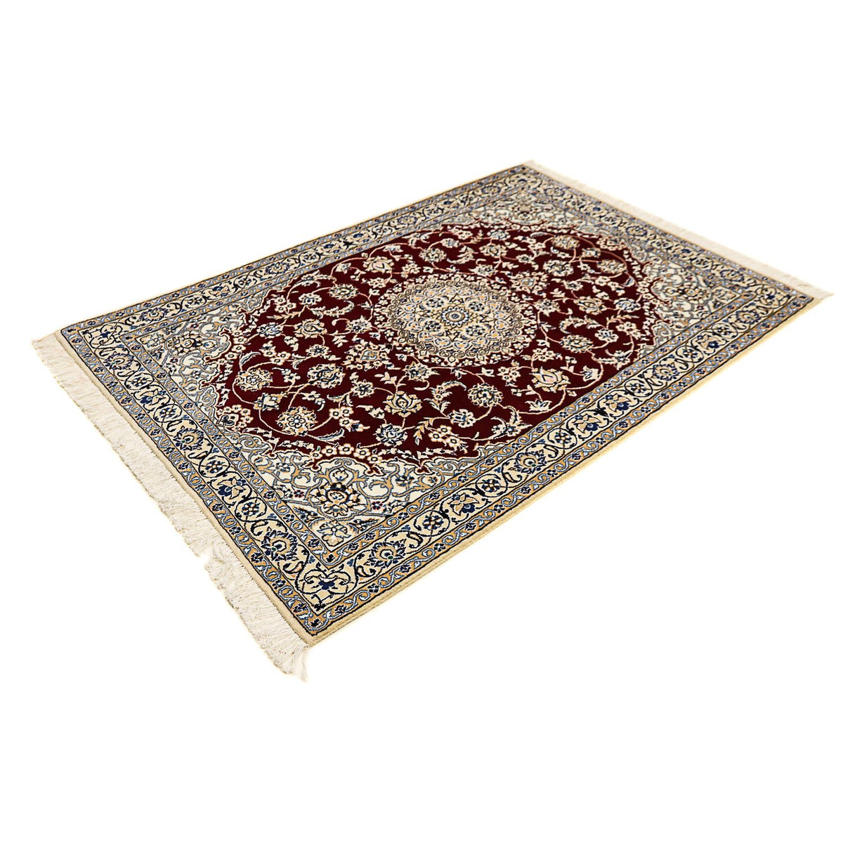 Persisk matta - Nain - Royal - 177 x 118 cm - mörkröd