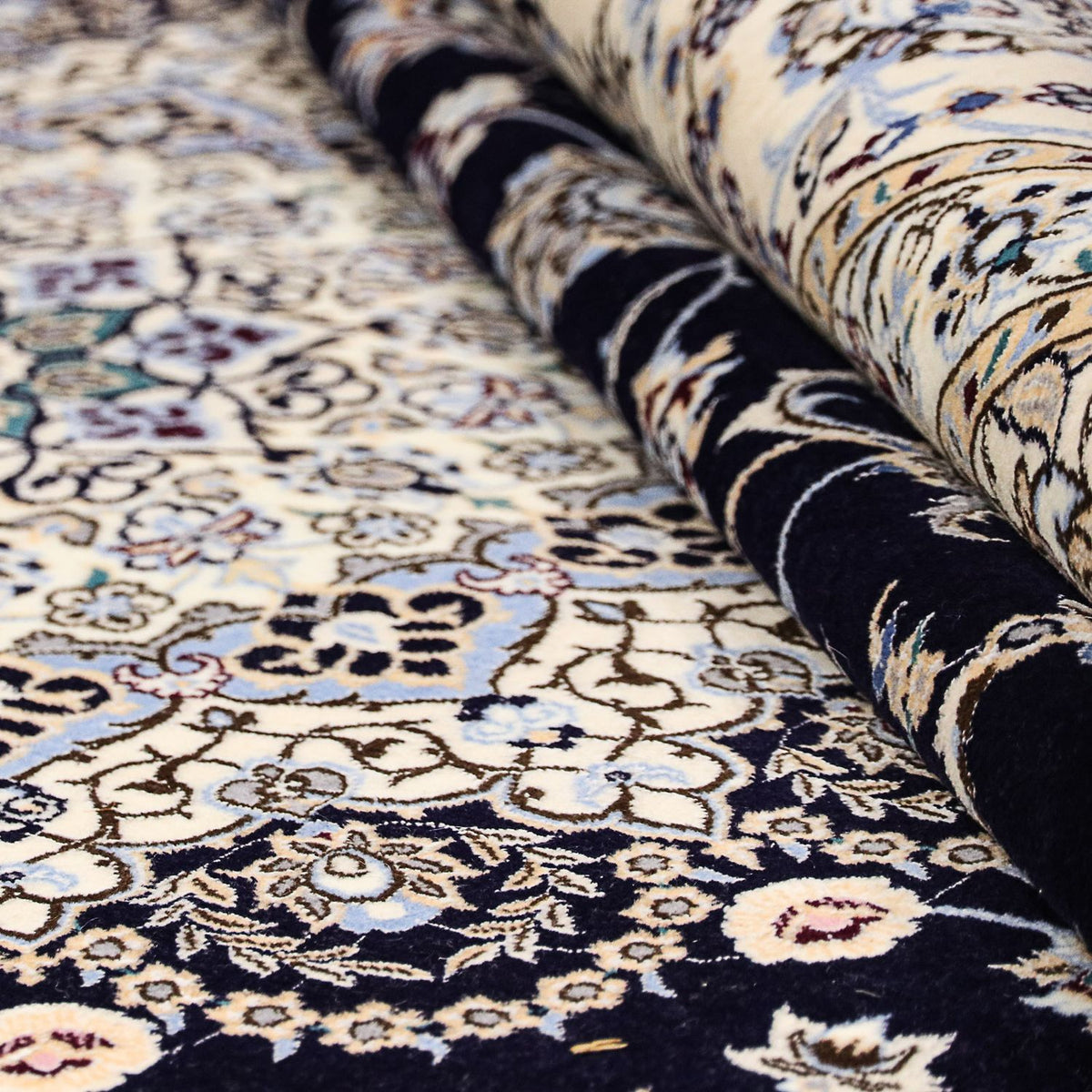 Persisk matta - Nain - Premium - 360 x 250 cm - mörkblå