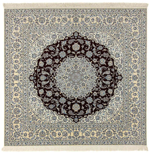 Persisk matta - Nain - Premium kvadrat  - 260 x 252 cm - mörkblå