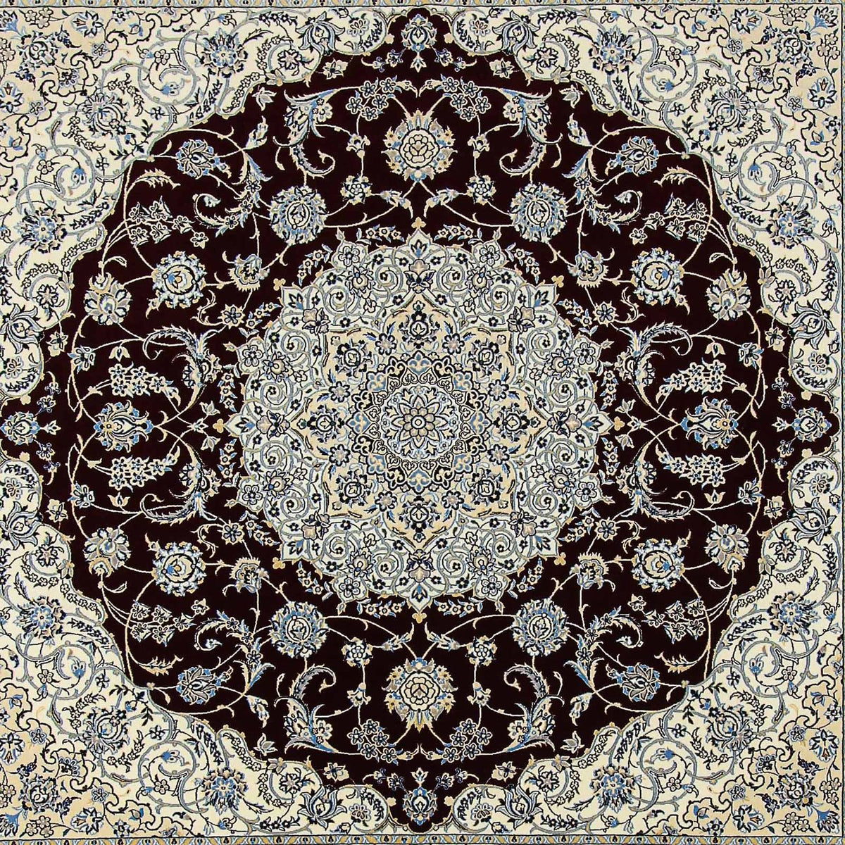 Persisk matta - Nain - Premium kvadrat  - 260 x 252 cm - mörkblå