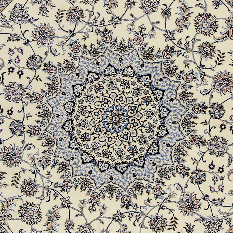 Persisk matta - Nain - Premium runt  - 200 x 200 cm - beige