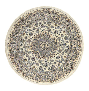 Persisk matta - Nain - Royal runt  - 200 x 200 cm - beige