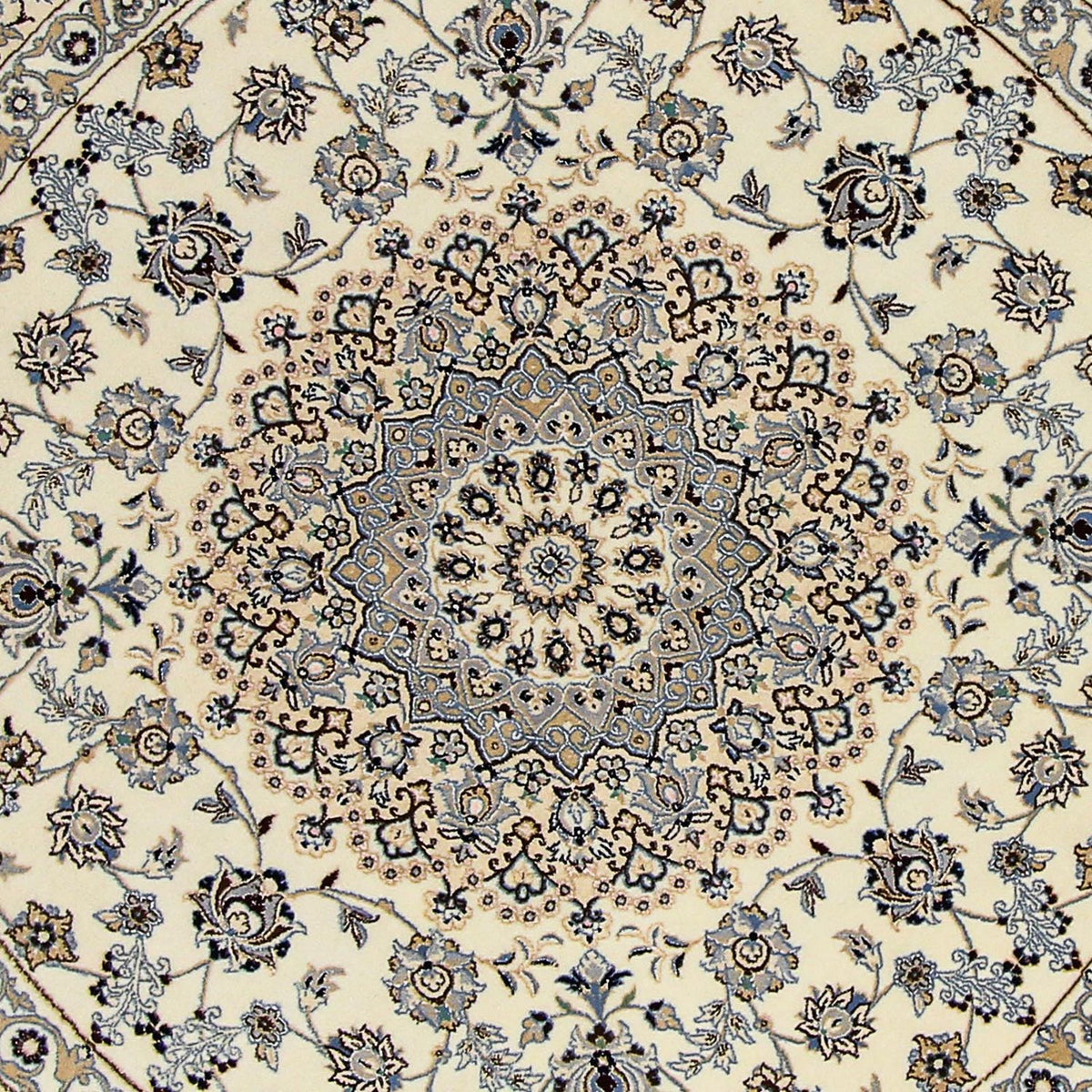 Persisk matta - Nain - Royal runt  - 200 x 200 cm - beige