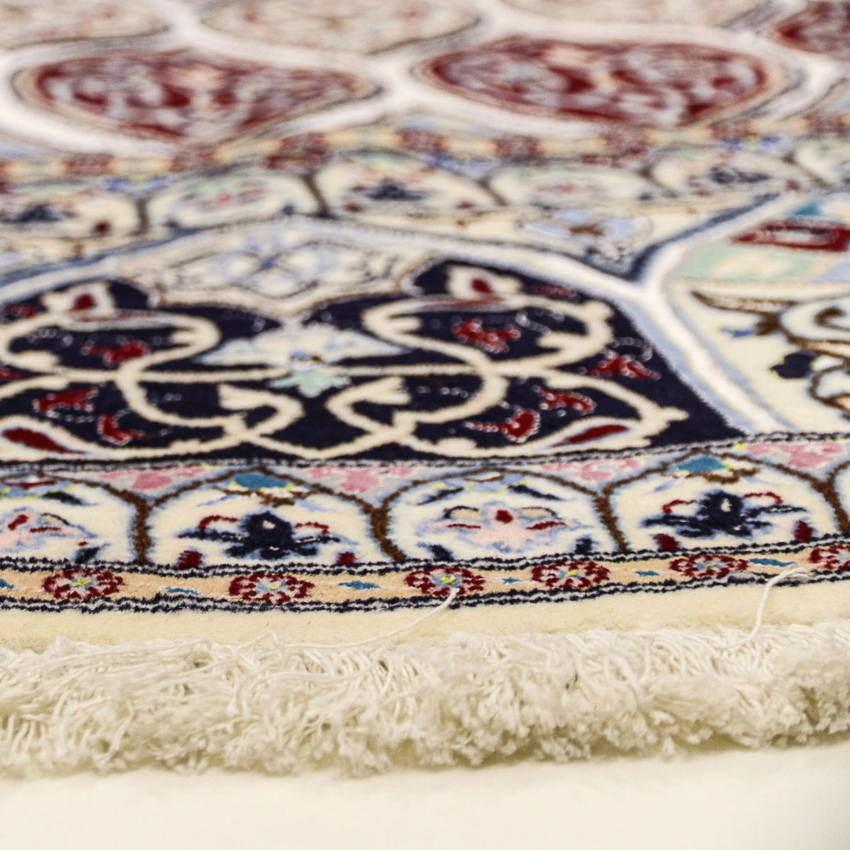 Persisk matta - Nain - Premium runt  - 250 x 250 cm - beige