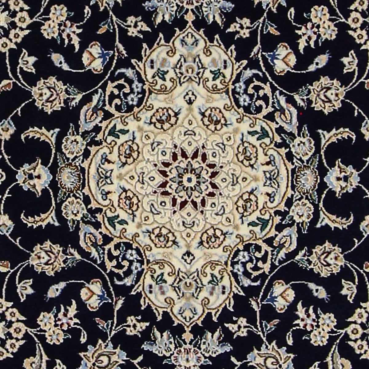 Persisk matta - Nain - Premium - 123 x 80 cm - mörkblå