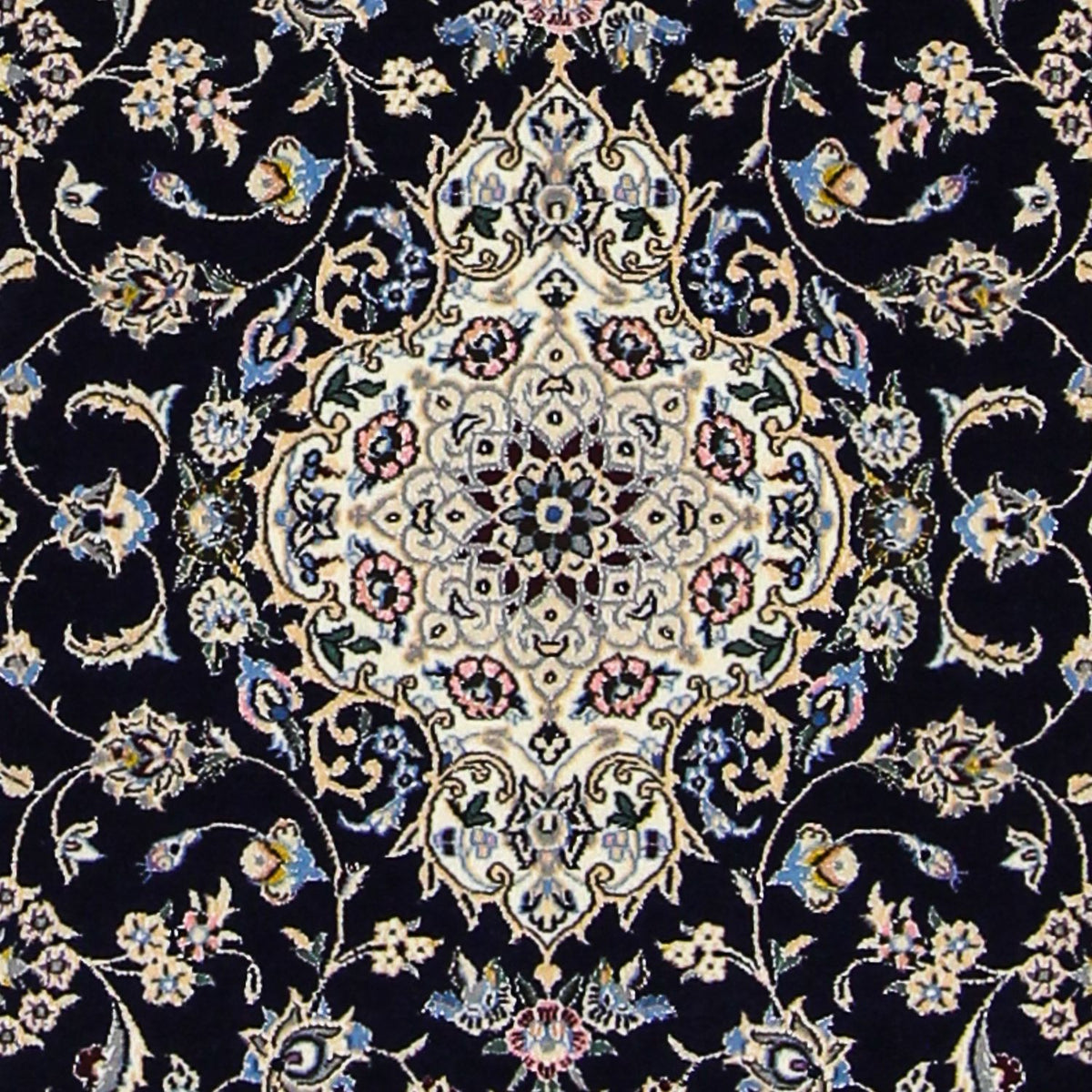 Persisk matta - Nain - Premium - 123 x 83 cm - mörkblå