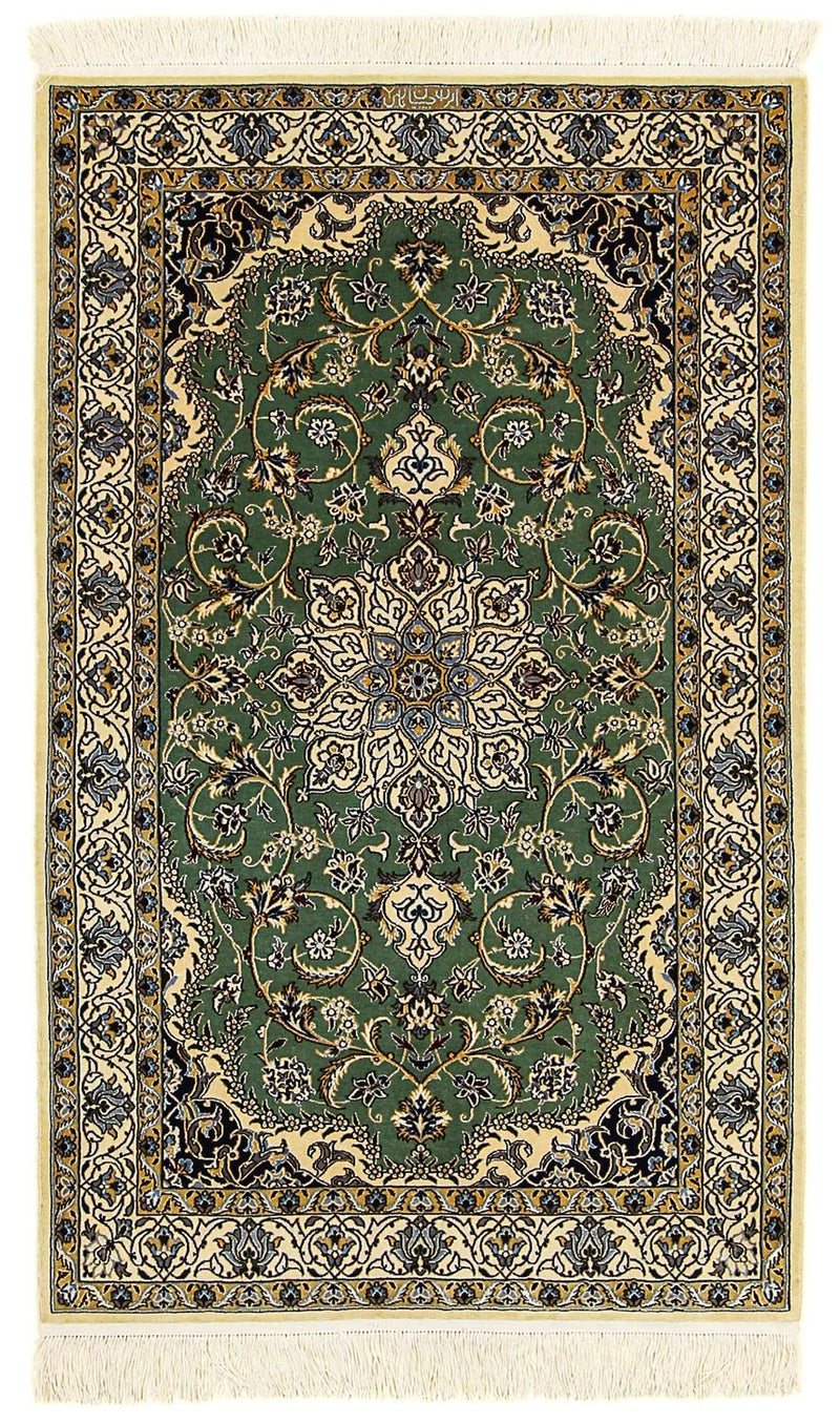 Persisk matta - Nain - Premium - 155 x 100 cm - mörkgrön