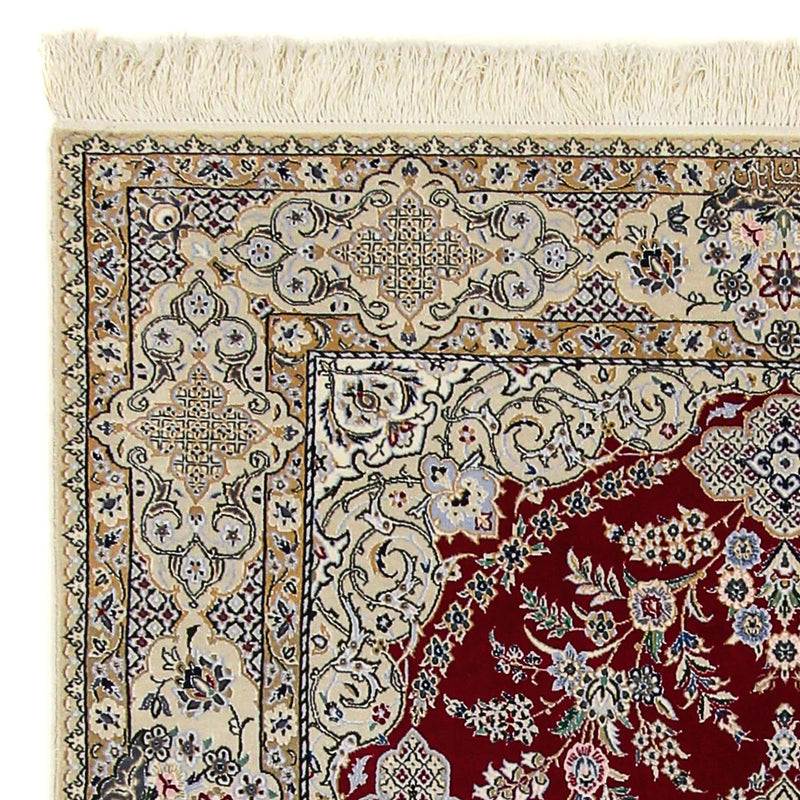 Persisk matta - Nain - Premium - 197 x 128 cm - mörkröd