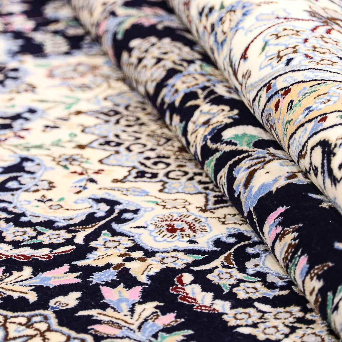 Persisk matta - Nain - Premium - 246 x 162 cm - mörkblå