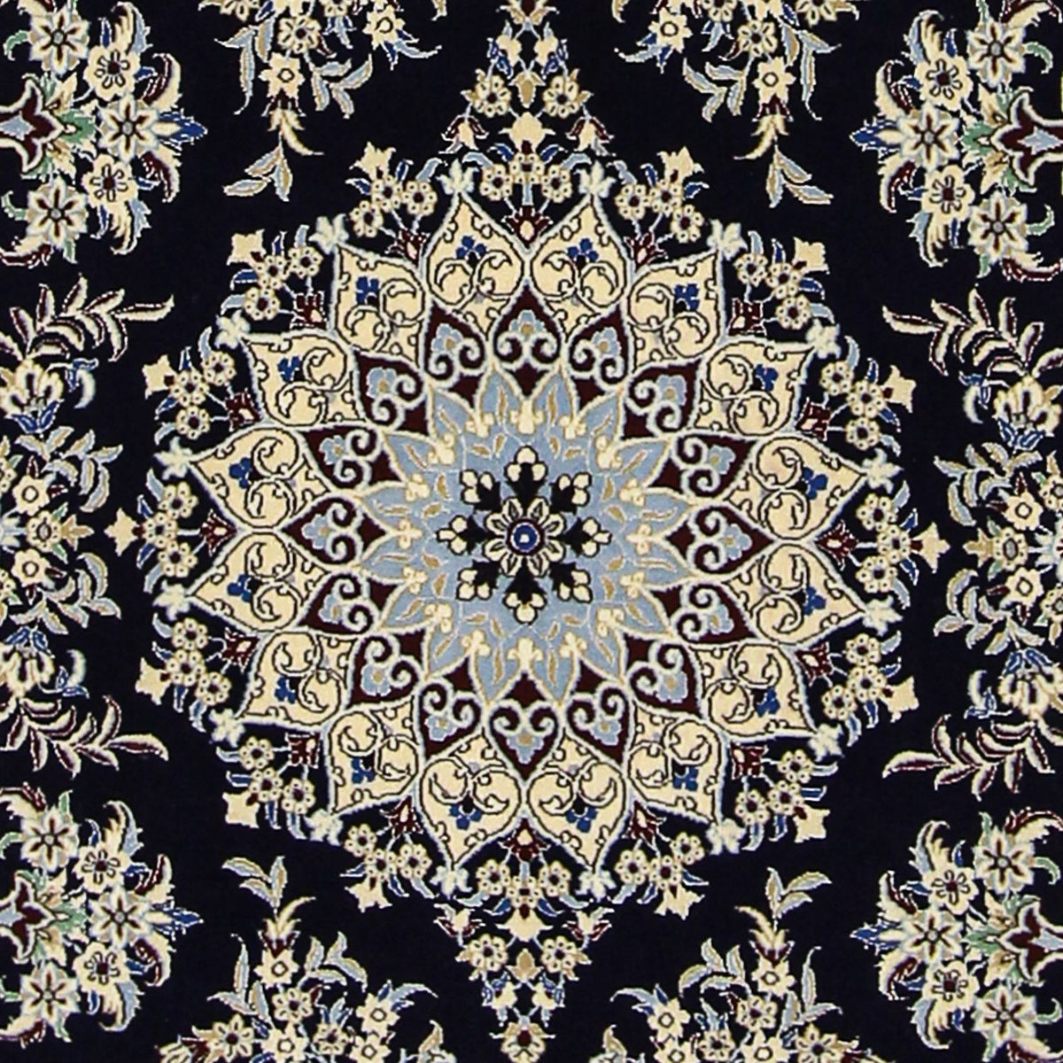 Persisk matta - Nain - Premium - 140 x 100 cm - mörkblå