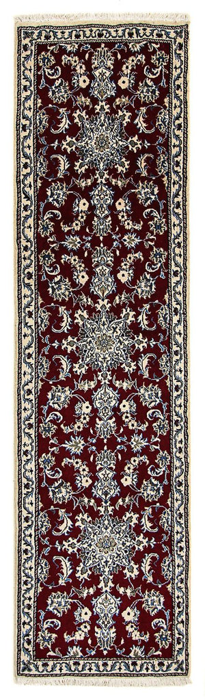 Runner Persisk matta - Nain - 283 x 78 cm - mörkröd