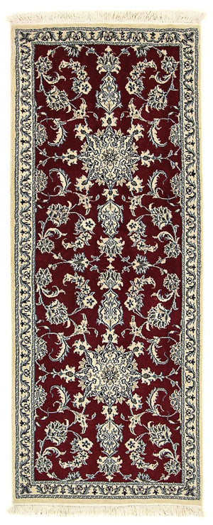 Runner Persisk matta - Nain - 193 x 80 cm - mörkröd