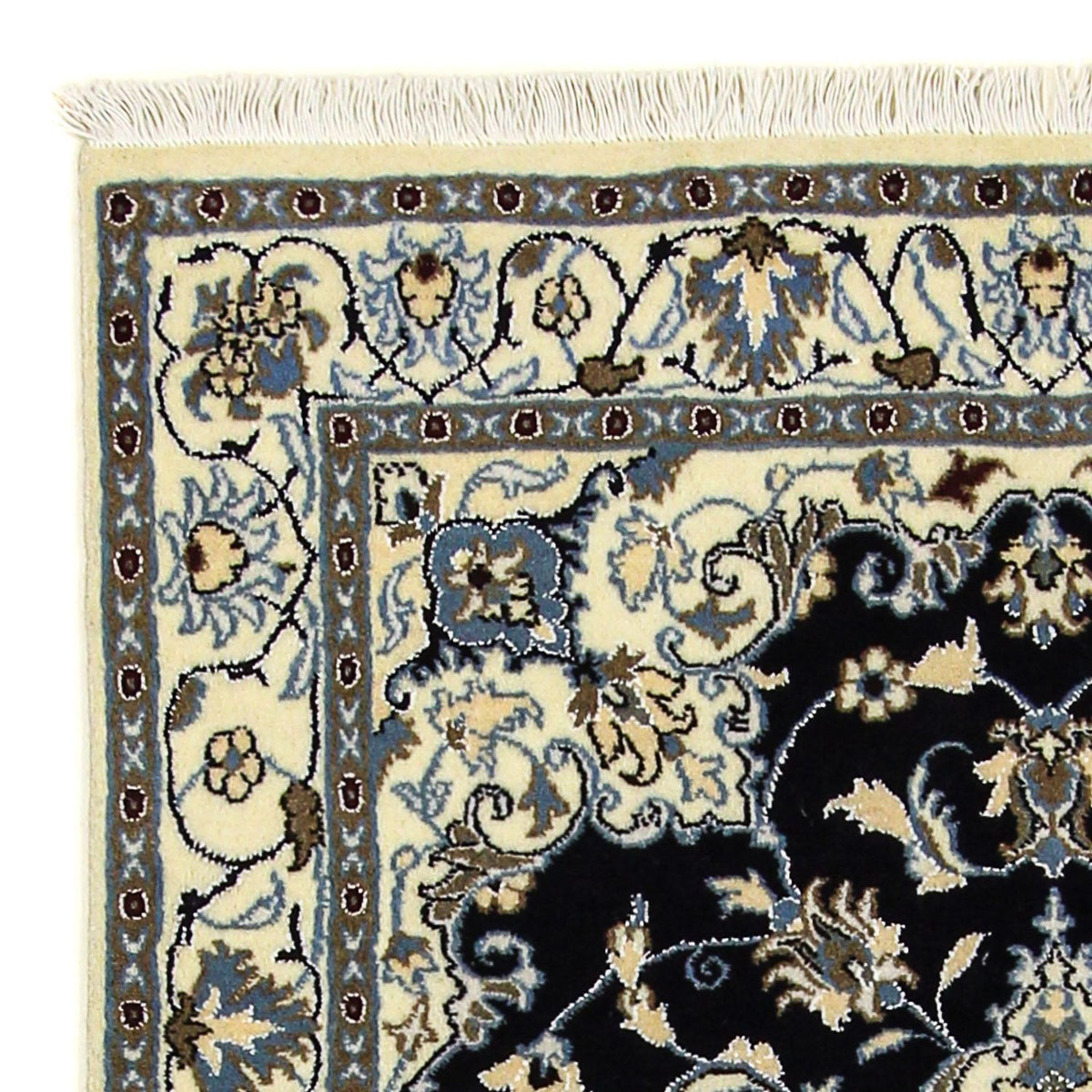 Persisk matta - Nain - 198 x 119 cm - mörkblå