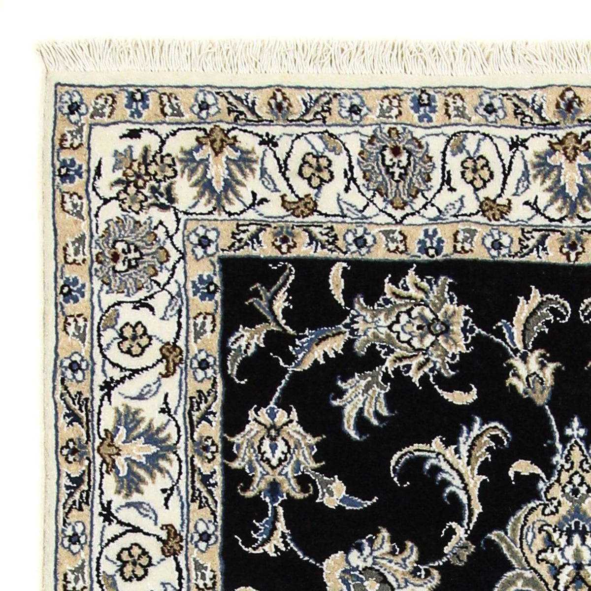 Persisk matta - Nain - 198 x 117 cm - mörkblå