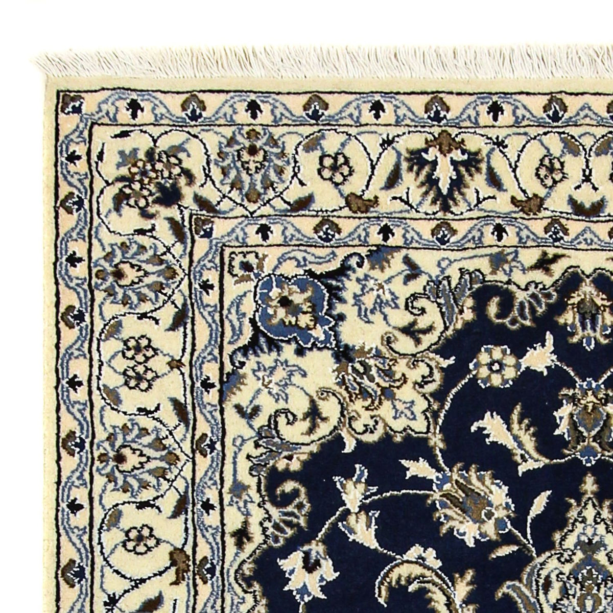 Persisk matta - Nain - 203 x 120 cm - mörkblå